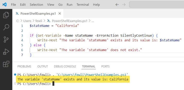 How to Check if a Variable Exists in PowerShell?