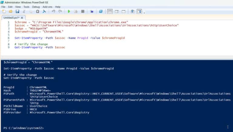How to Set Default Browser Using PowerShell?