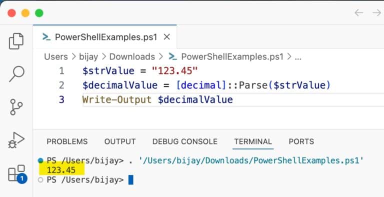 How to Convert String to Decimal in PowerShell