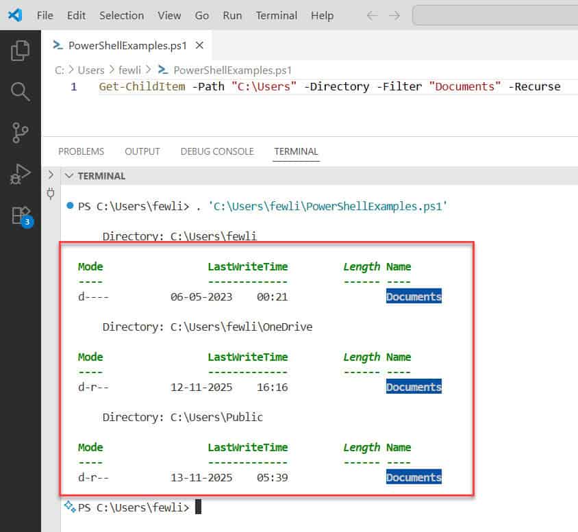 Find a Folder by Name in PowerShell