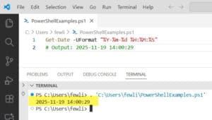 PowerShell Get-Date -UFormat Examples