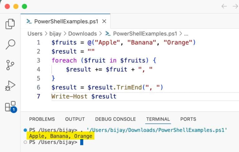 How to Join an Array of Strings in PowerShell (The Easy Way)