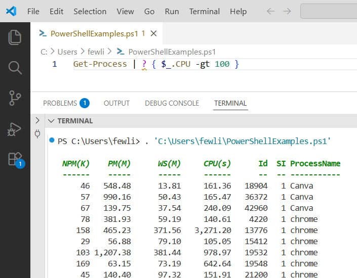 PowerShell Question Mark Operator