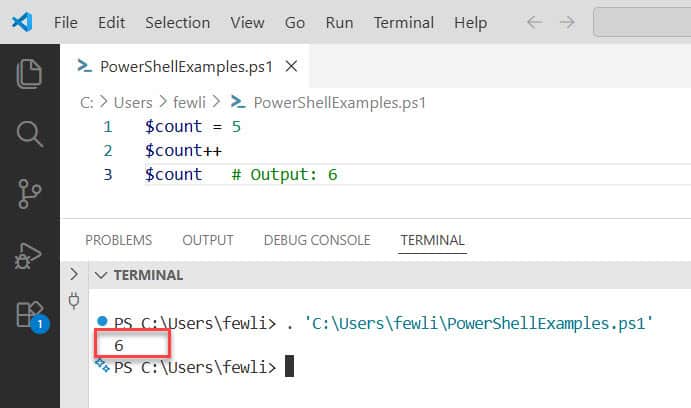 PowerShell Unary Operator