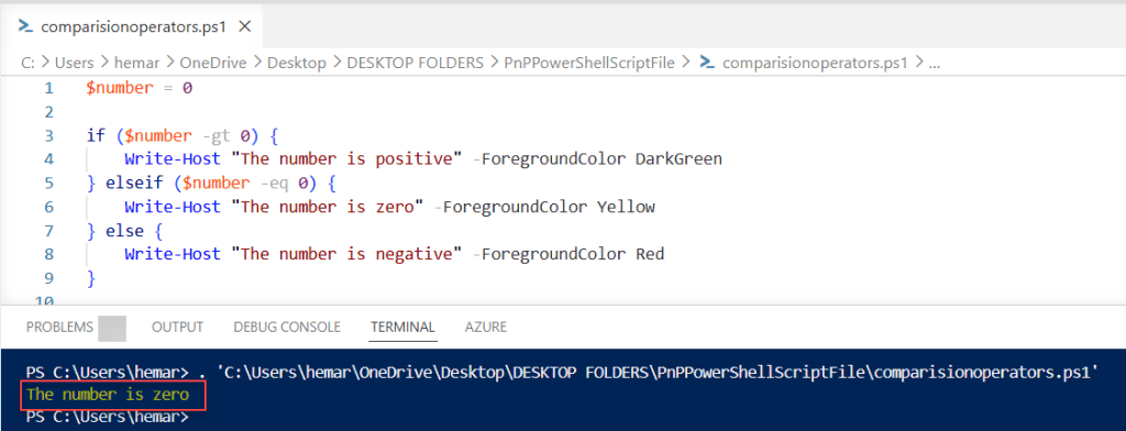 powershell greater than operator with condition
