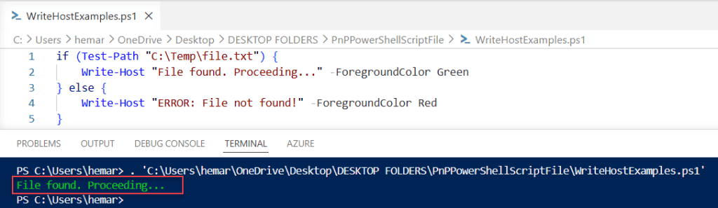 powershell write-host color examples