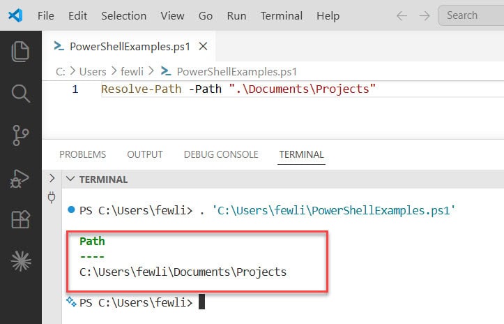 Get Absolute Path of Directory powershell