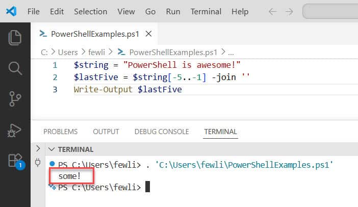 PowerShell Substring From End