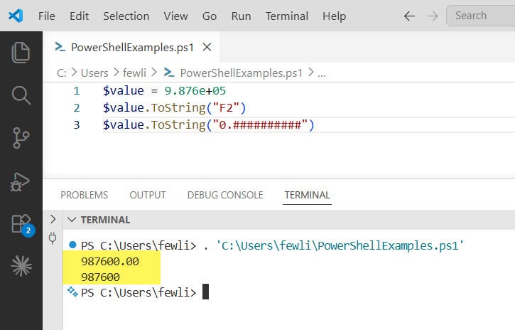 Convert Scientific Notation to Decimal PowerShell