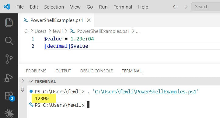 Convert Scientific Notation to Decimal using PowerShell