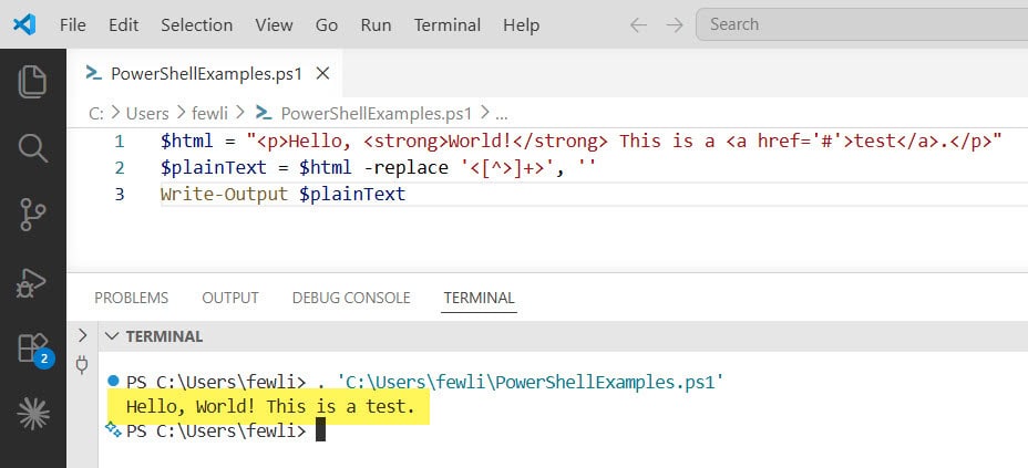 PowerShell Convert HTML to Plain Text