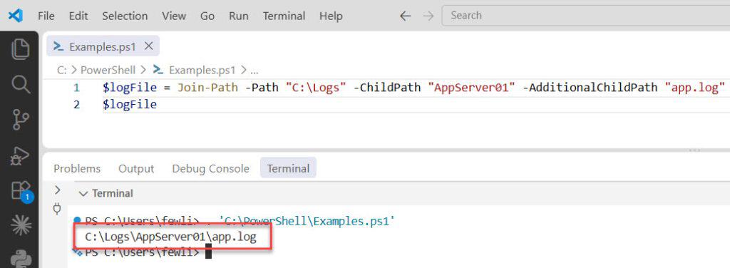 Convert String to Path in PowerShell