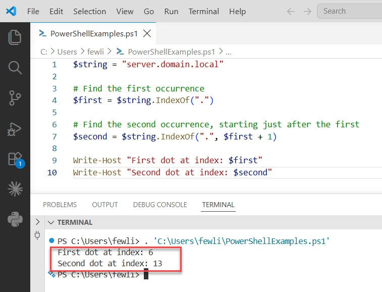 Find the Second Occurrence in a String Using PowerShell
