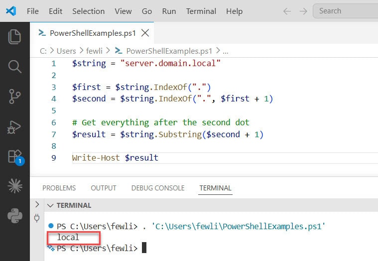 PowerShell Find the Second Occurrence in a String