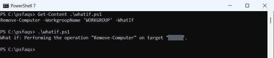 PowerShell 7 Remove-Computer through Windows PowerShell compatibility