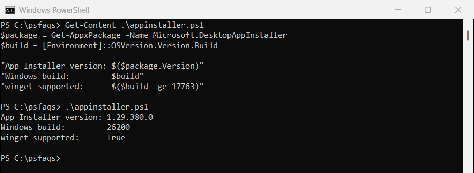 Install winget Using PowerShell (Windows 11 and 10)