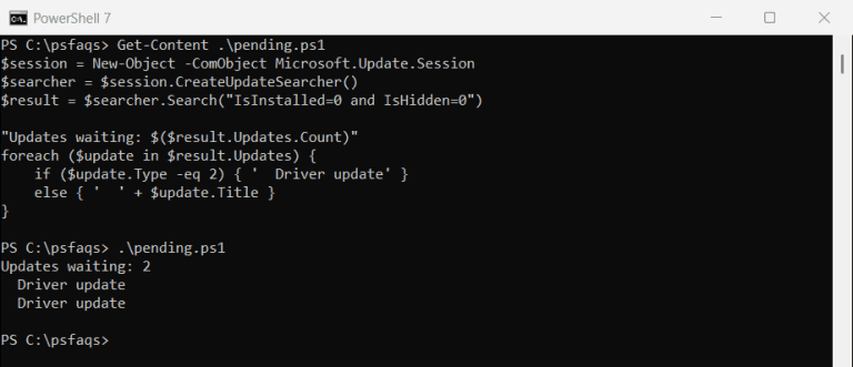 Install Windows Updates Using PowerShell (2 Methods)
