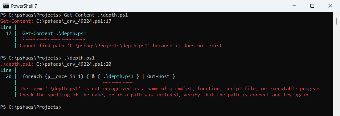 PowerShell find folders with -Recurse and -Depth
