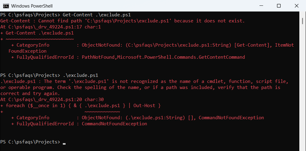 PowerShell Get-ChildItem -Exclude still returns subfolders of the excluded folder