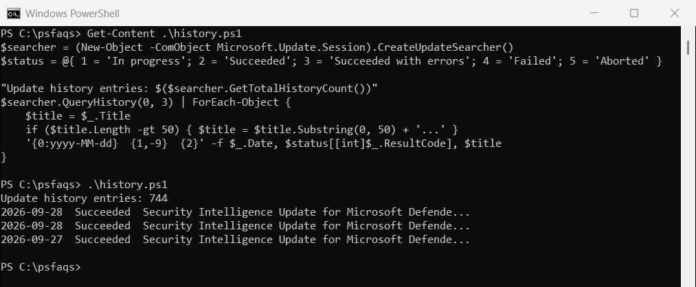 Install Windows Updates Using PowerShell (2 Methods)