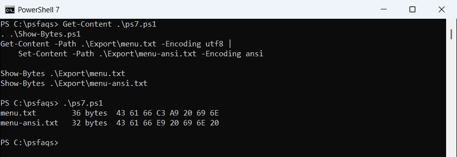PowerShell convert UTF-8 to ANSI with Encoding ansi