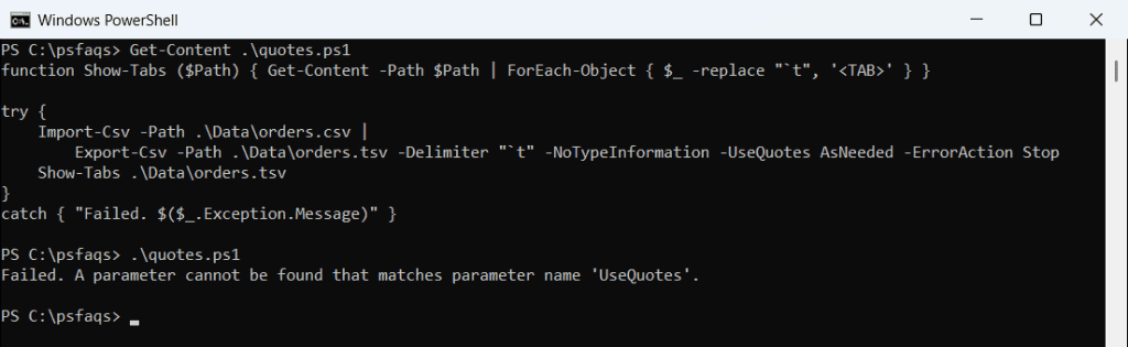 How to Convert CSV to Tab-Delimited Using PowerShell