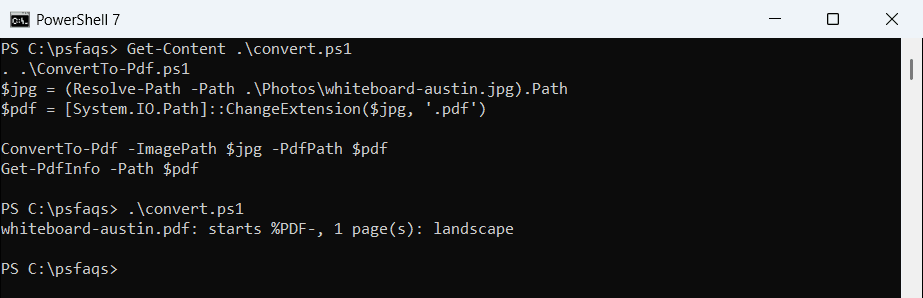 PowerShell convert JPG to PDF with Microsoft Print to PDF