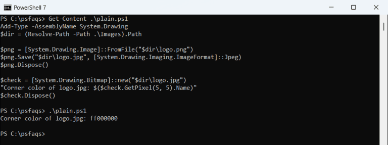 How to Convert PNG to JPG Using PowerShell (No Tools Needed)