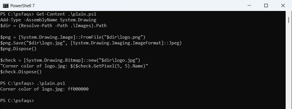 PowerShell PNG to JPG transparent background turns black
